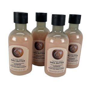 The Body Shop Shea Butter Richly Replenishing Shampoo 8.4 Fl Oz Vegan Lot of 4